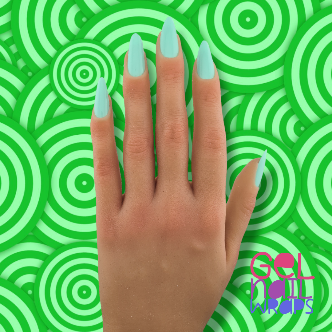 Mint Mirage UV Gel Nail Wraps Starter Kit