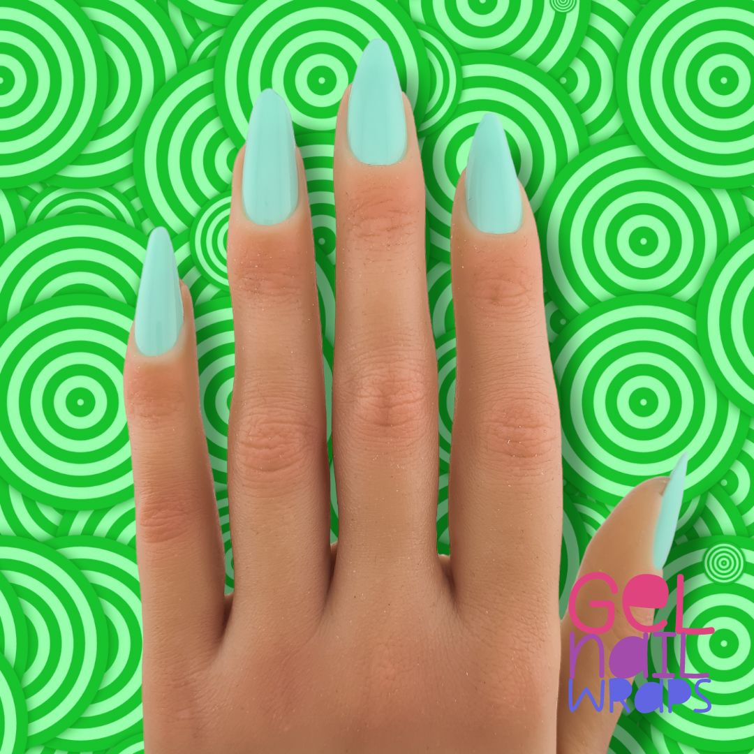 Mint Mirage UV Gel Nail Wraps Starter Kit