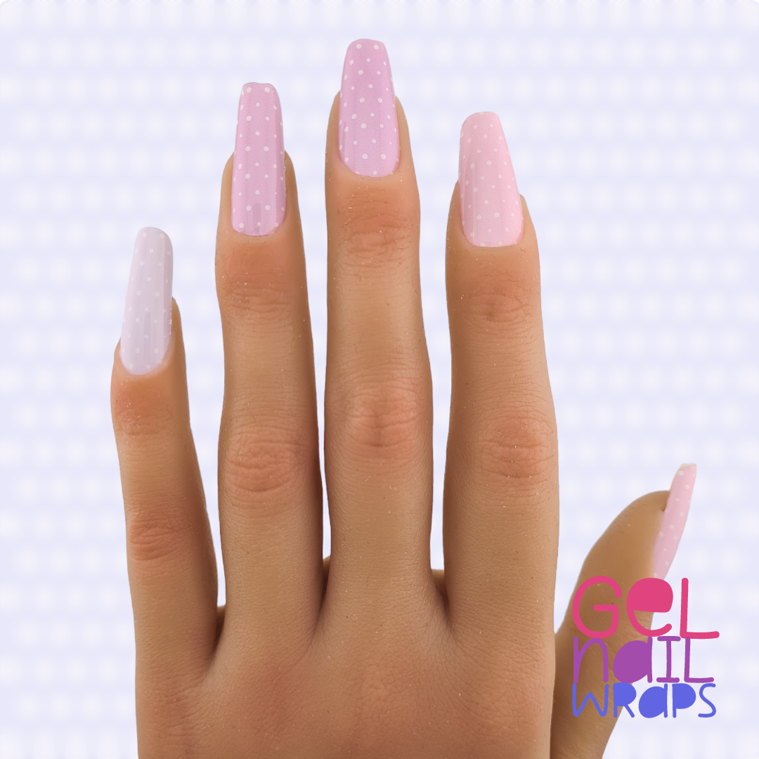 Spotted Pastels UV Gel Nail Wraps Starter Kit