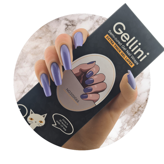 Lavender Lush UV Semi-Cured Gel Nail Wraps