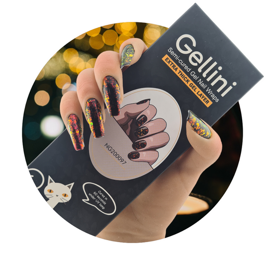 Kosmic Kaleidoscope UV Semi-Cured Gel Nail Wraps
