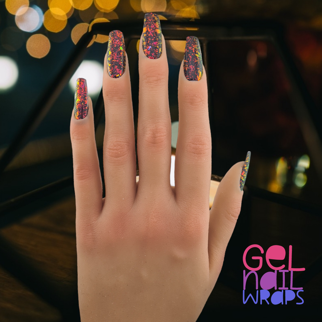 Kosmic Kaleidoscope UV Semi-Cured Gel Nail Wraps