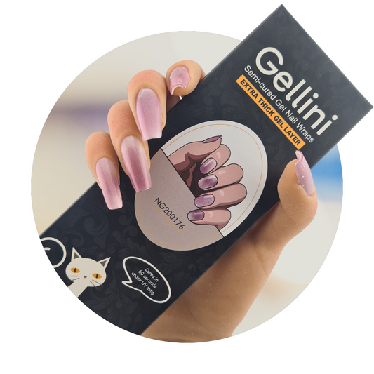 Lilac Ombre UV Semi-Cured Gel Nail Wraps