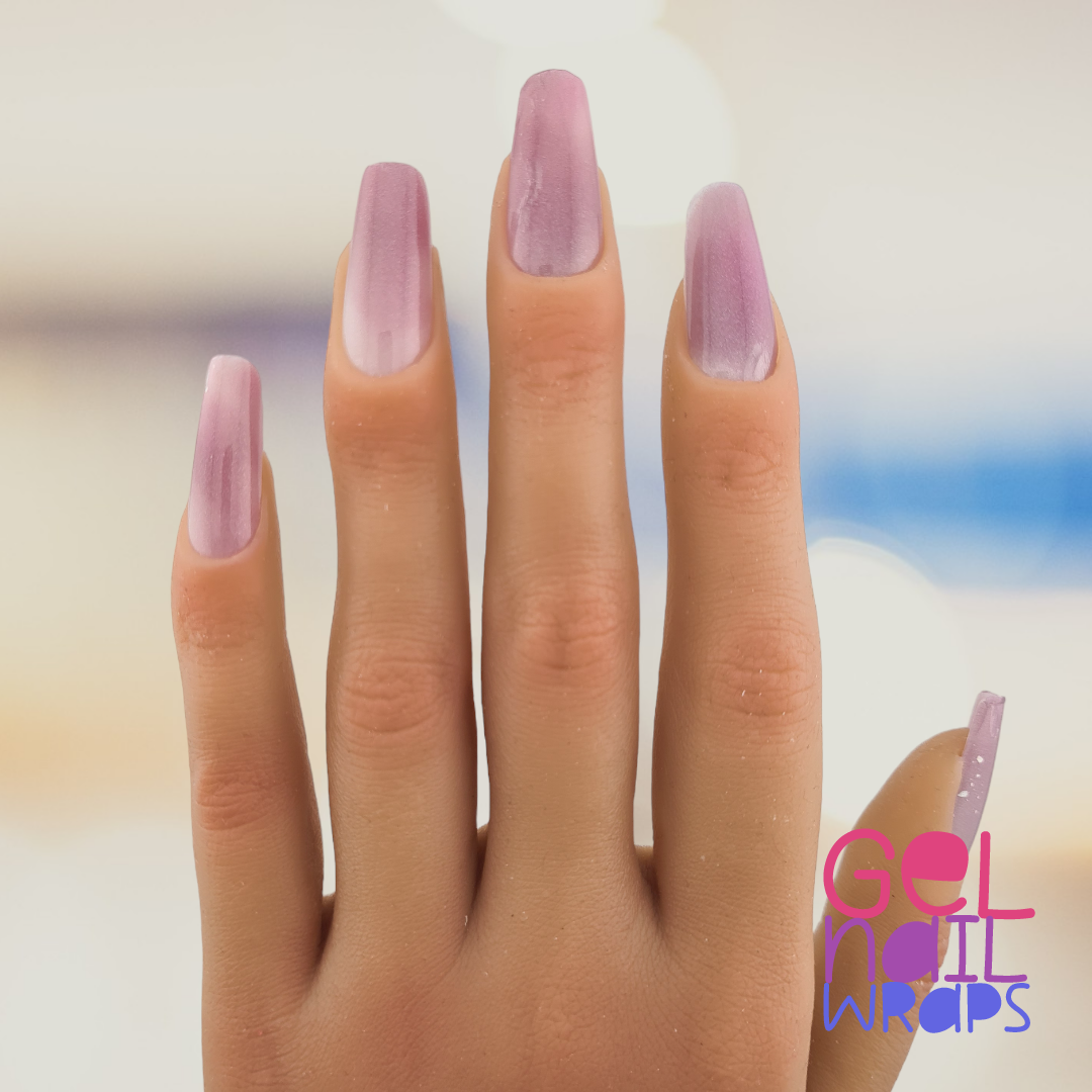 Lilac Ombre UV Semi-Cured Gel Nail Wraps