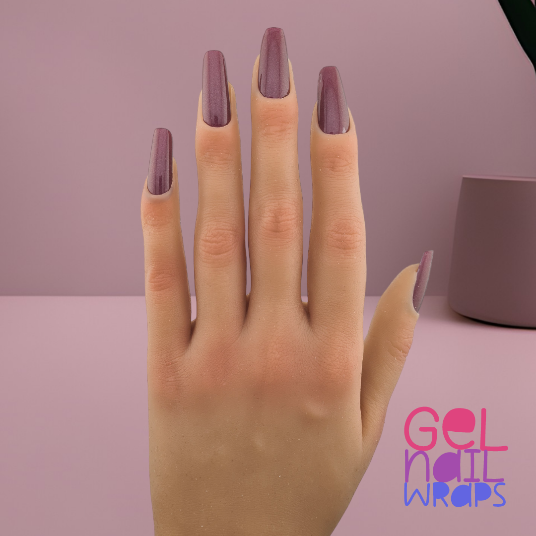 Mystic Mauve UV Semi-Cured Gel Nail Wraps