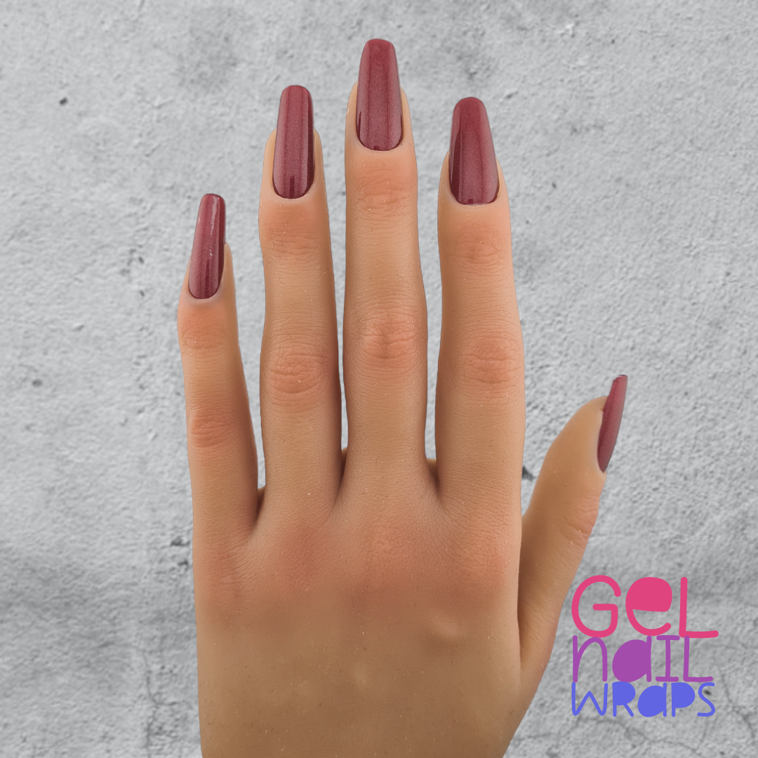 Bordeaux UV Gel Nail Wraps Starter Kit