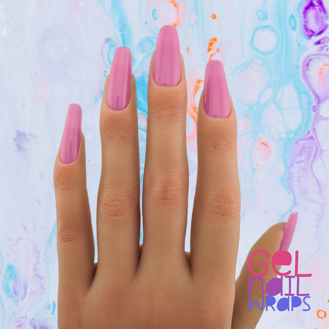 Fuchsia Vibes UV Semi-Cured Gel Nail Wraps