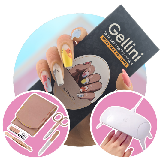Purrfect Palette UV Gel Nail Wraps Starter Kit