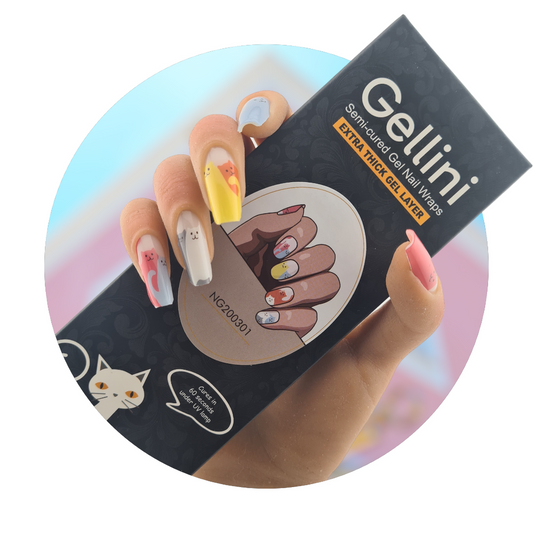 Purrfect Palette UV Semi-Cured Gel Nail Wraps