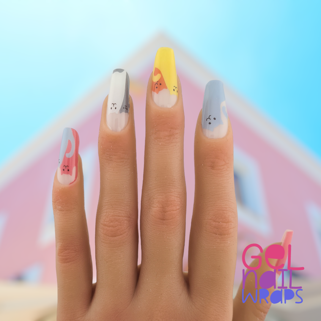 Purrfect Palette UV Semi-Cured Gel Nail Wraps